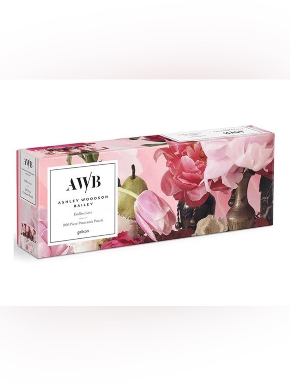 Ashley Woodson Bailey Pink Floral 1000-Piece Panoramic Puzzle